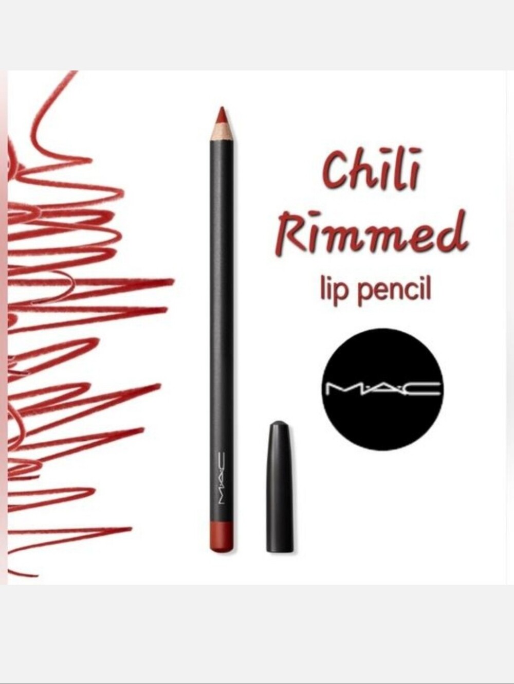 Mac Lip Pencil Chili Rimmed Brick Red Brand New Authentic New Shade
